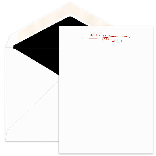 Spa Flat Note Cards - Raised Ink